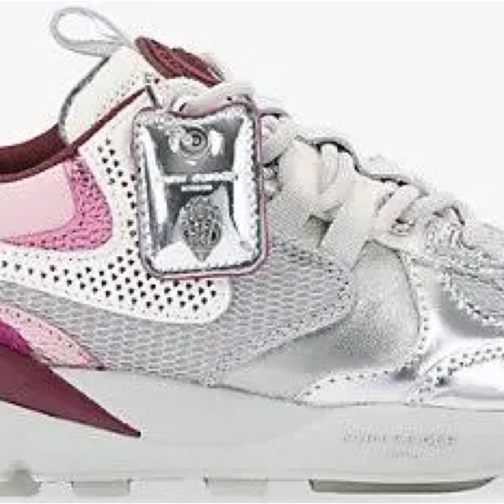 Kurt Geiger - Kurt Runner Leather And Mesh Trainers